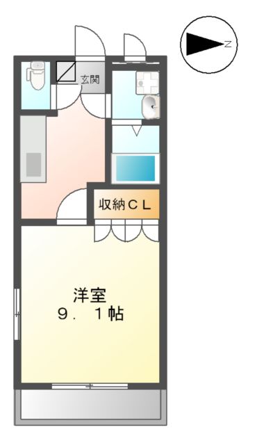 グローリエ・Mの間取り