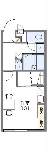 レオパレスアイエス湖西の間取り