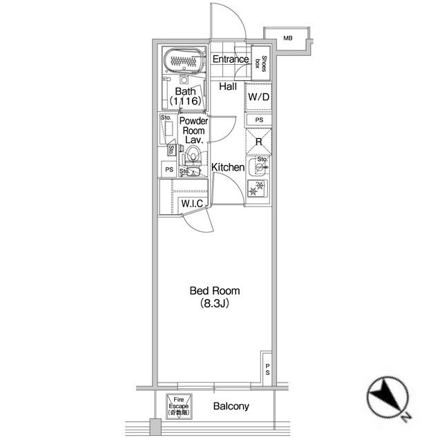 コンフォリア蒲田の間取り