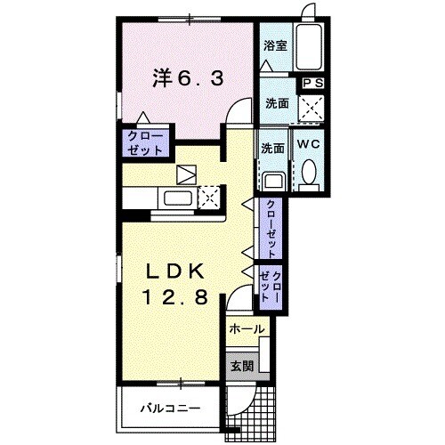 サニースクエアⅡの間取り