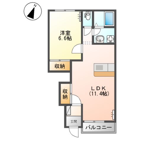 ジェム フォレストの間取り