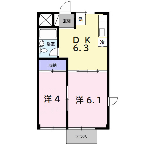 ラ・セゾン一番館の間取り