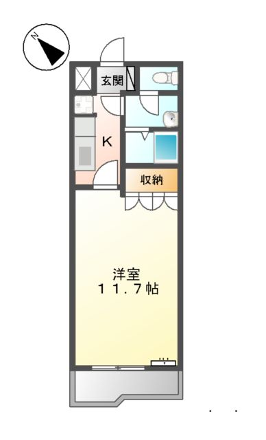 サンハイツ城山の間取り