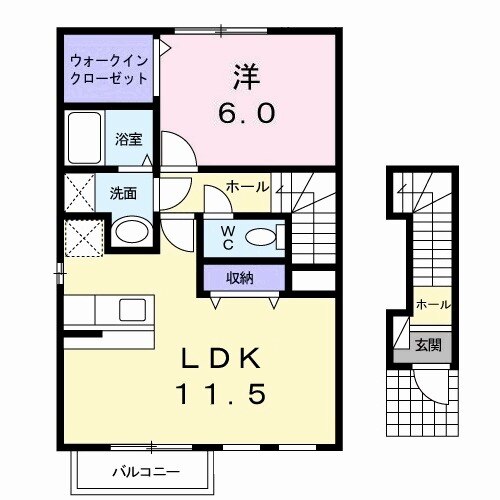 メゾンドアルモニーの間取り