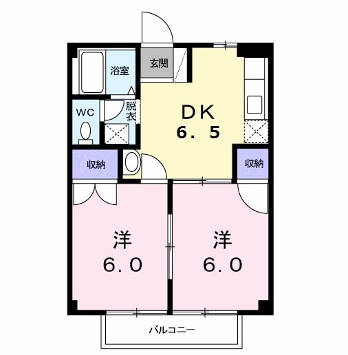ファーストヒルズBの間取り