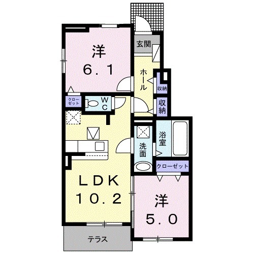 レ・トロワ・オリヴィエの間取り