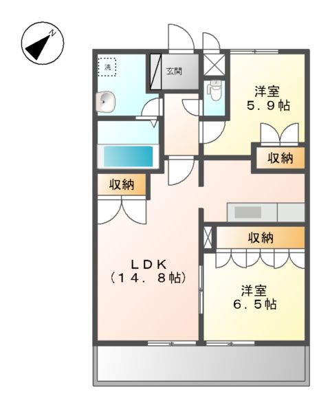 IMAGINE Ⅱの間取り