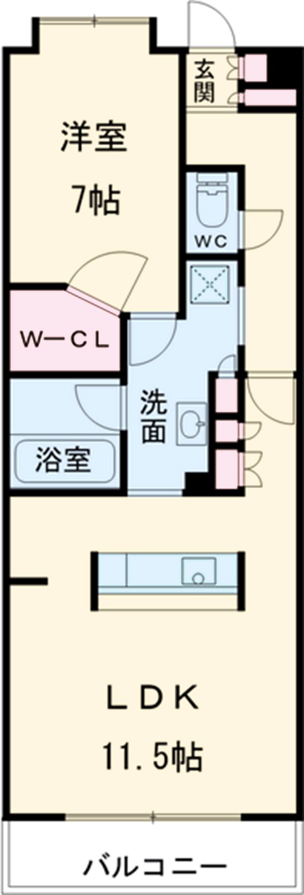 藤和シティホームズ横浜蒔田クレーデルコートの間取り