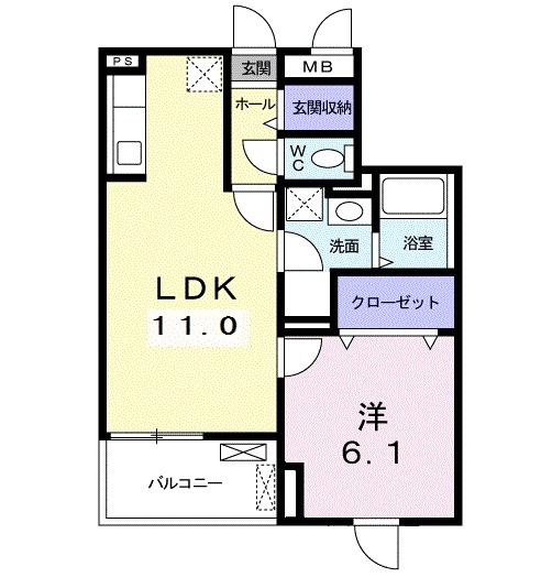 アイリスの間取り