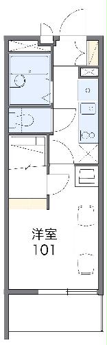 レオパレスさくら坂の間取り