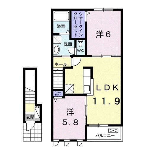 ラプレⅢの間取り
