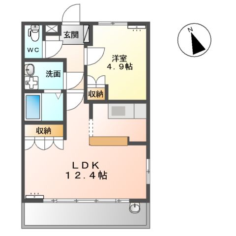 メイ・フルール Ⅰの間取り