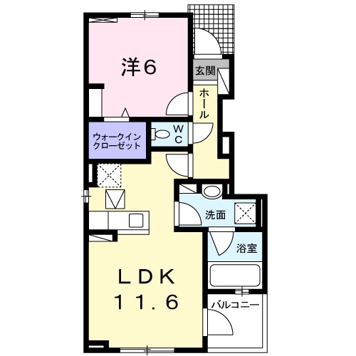 アンソレイエⅤの間取り