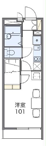 レオパレスピーコックの間取り