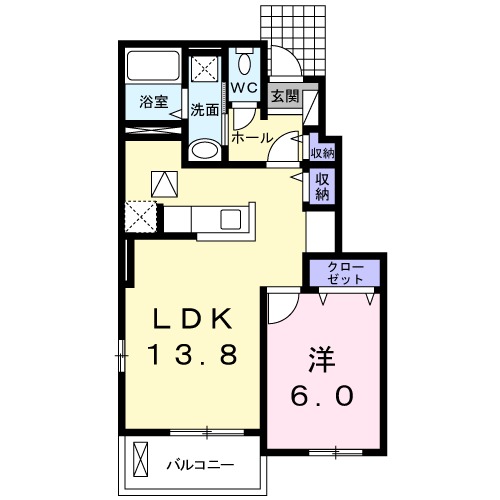 カミレBの間取り