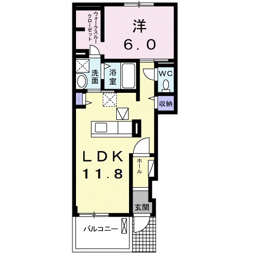 グランツ きたはまの間取り