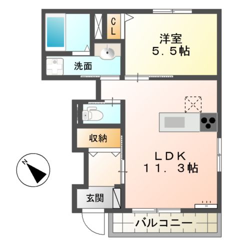 Luna Soleil(ルナ ソレイユ)の間取り