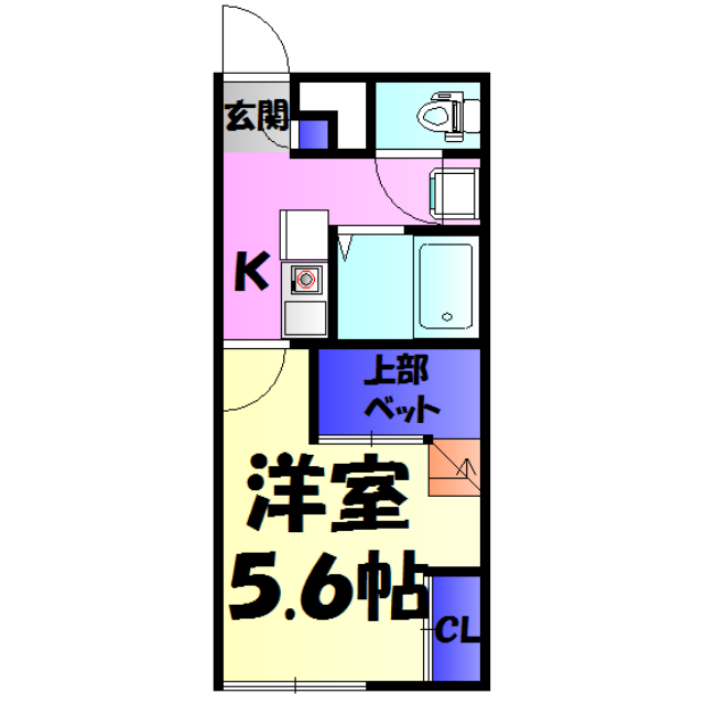 レオパレススペシャルステージＡの間取り