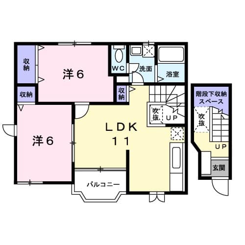 リバーサイド川久保の間取り
