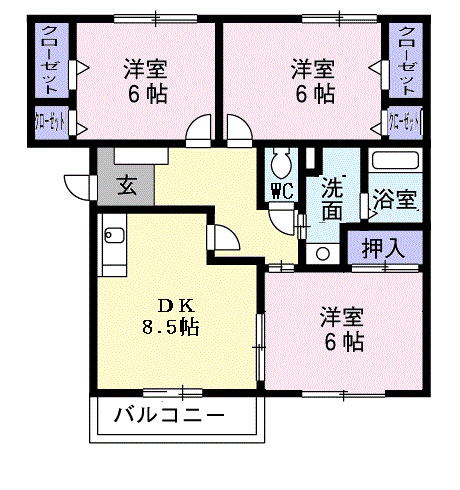 ガーデンヒルズ津田沼の間取り