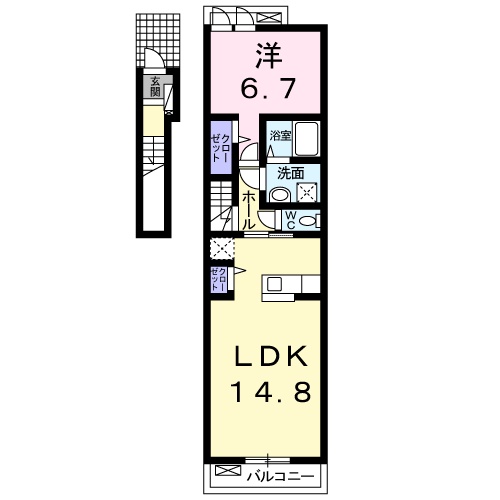 カーサ デ フローレの間取り