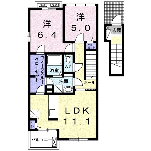 メゾン・ド・ソレイユCの間取り