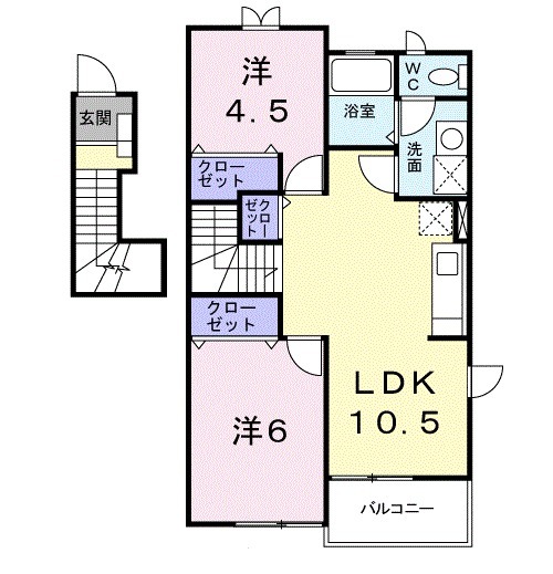 フォレスタⅡの間取り