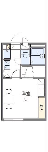 レオパレスセジュールの間取り