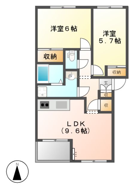 シティルミナスⅡの間取り