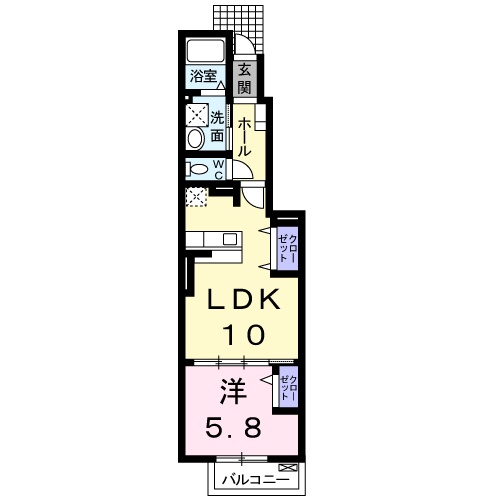 アパートメント ノイの間取り