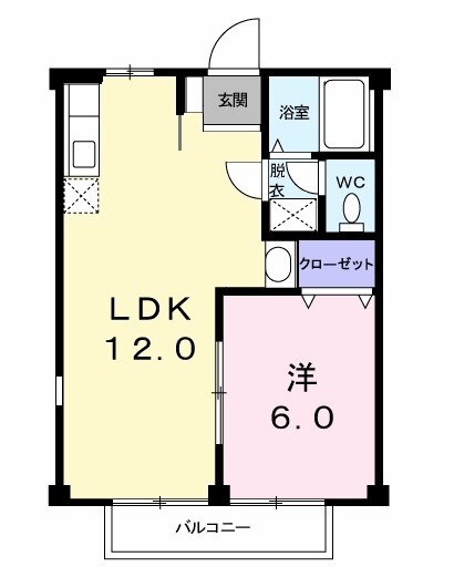 グリーンハイツAの間取り