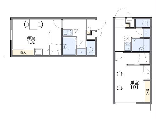 鷲津の完工年月(2003年5月)築の賃貸アパートの間取り