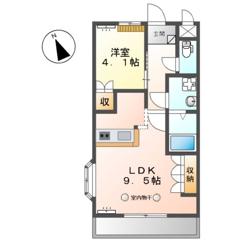 リバティ ミユウⅠの間取り