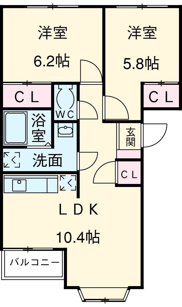 ヴィラージュⅡの間取り