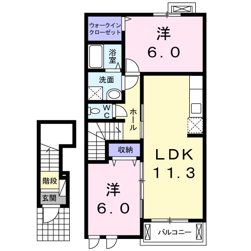 リバーサイドミナミの間取り