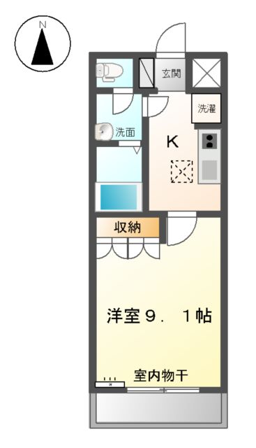 イーストハウス ヒデの間取り