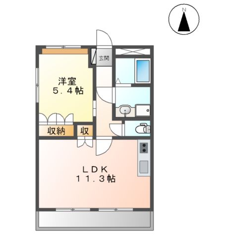 プリオール・フィオーレBの間取り