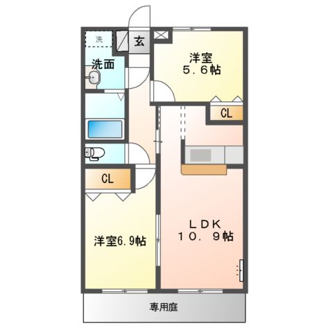 メゾンガイアの間取り