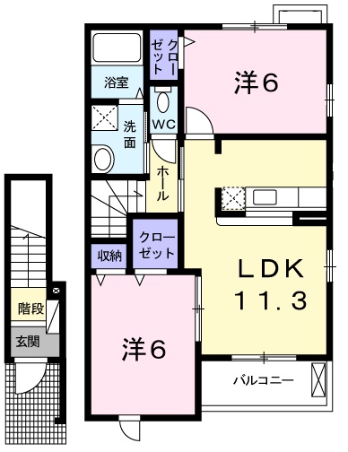 カレント イズミの間取り