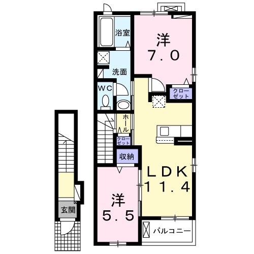 グランツ・K Ⅱの間取り