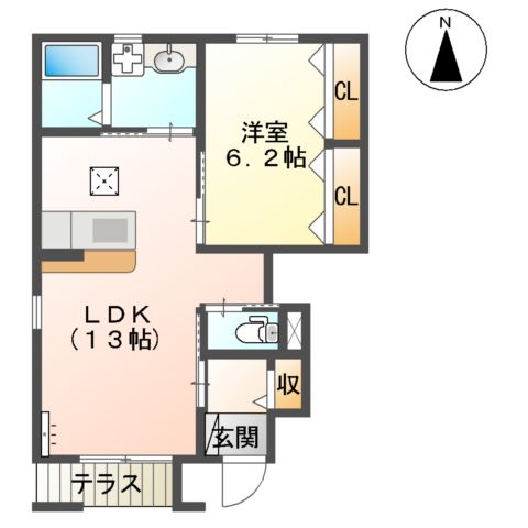 シャトー リバティーの間取り