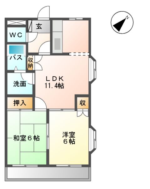 メープルパレスの間取り