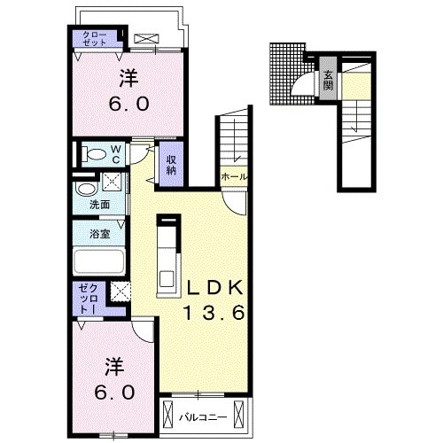 ハッピースマイルⅡの間取り