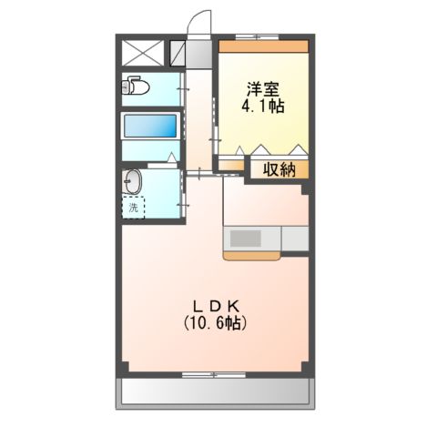 メルヴェール エストの間取り