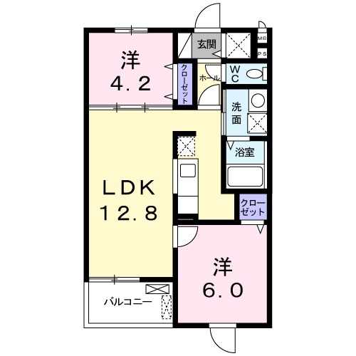 エスポワール ほたる野の間取り