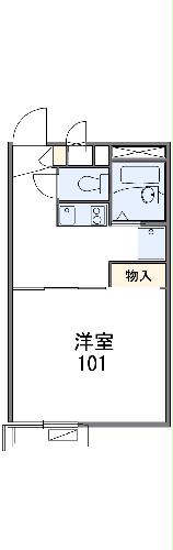 レオパレスオオサワの間取り
