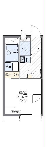 レオパレスブリスクコートの間取り