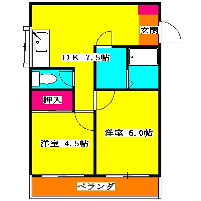 ケイエムハイムの間取り