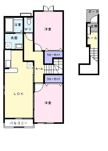 ヒルトップビューBの間取り