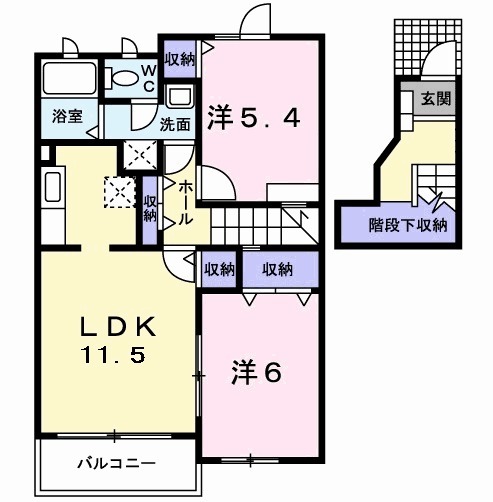 プラムフィールドAの間取り
